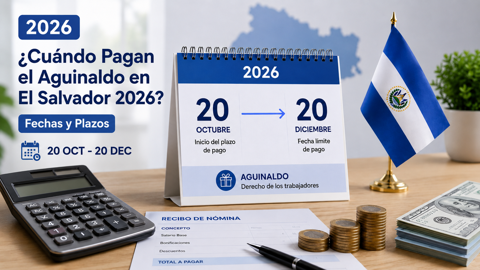 Calendario de fechas para el pago del aguinaldo
